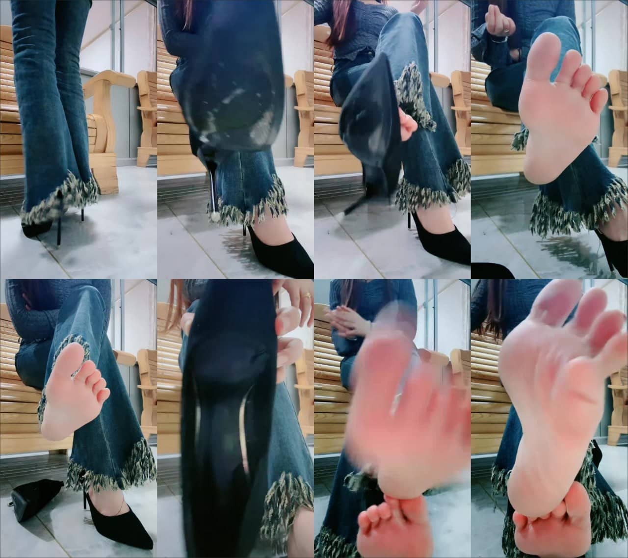 嫦曦 – 红绿灯裸足高跟戏耍废物