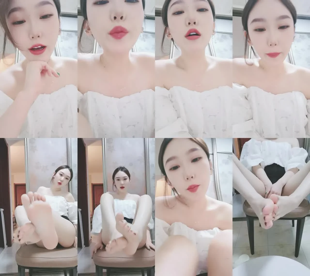 汐雯 – 怼脸口水裸足红绿灯