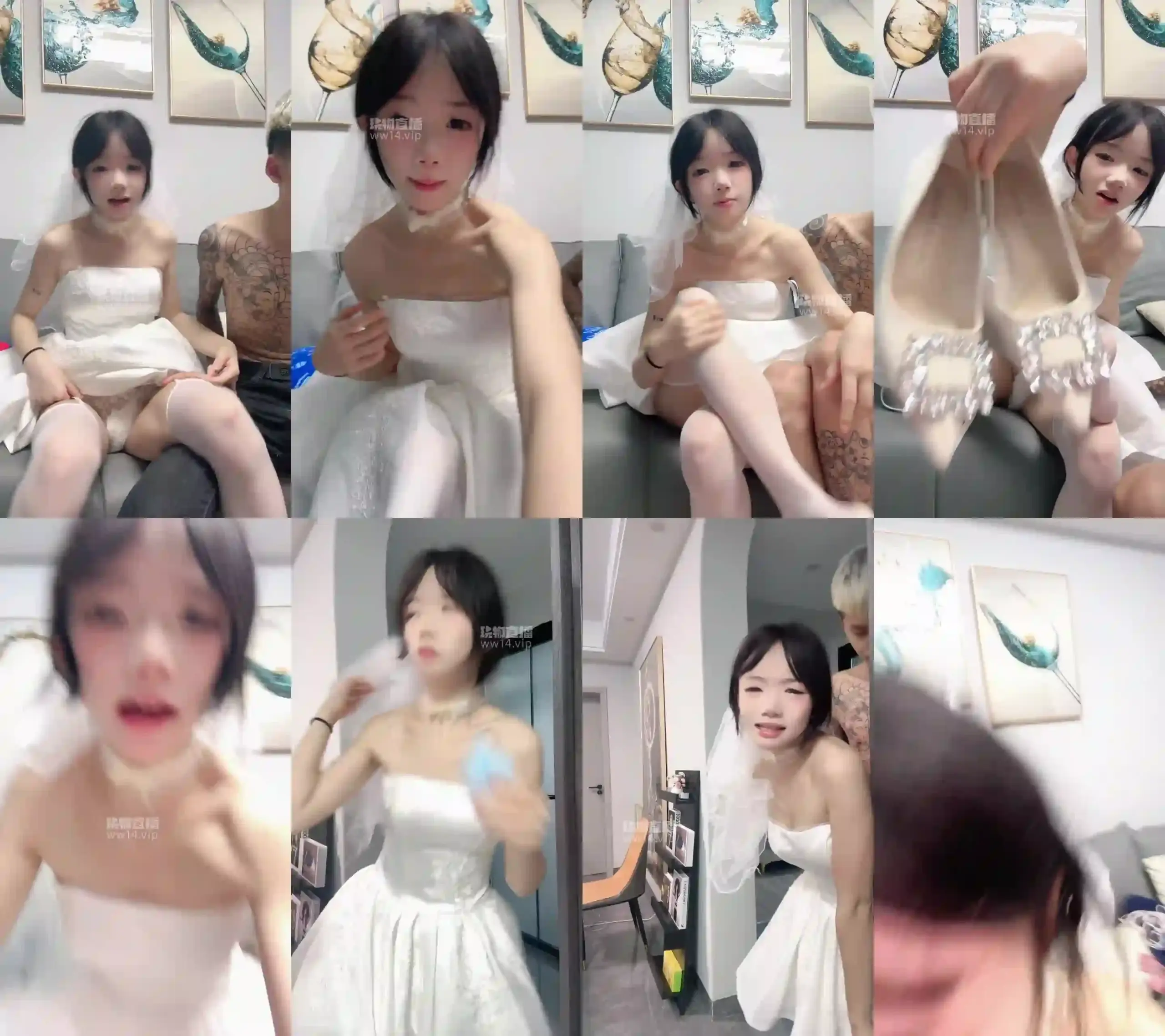 精神小妹只只 – 新娘调绿王八寸止