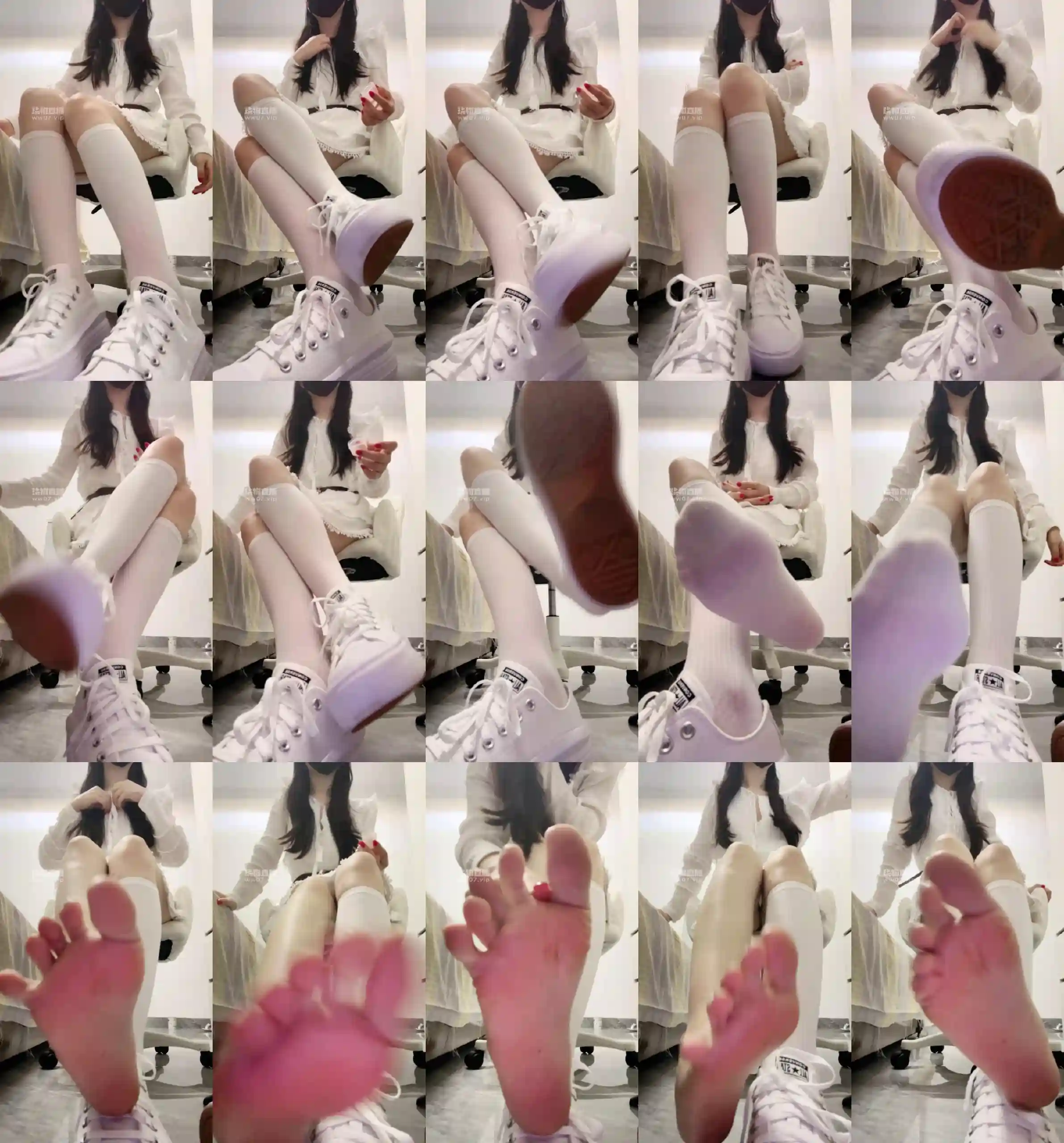 敢敢 –  小腿袜爆吸香水寸止