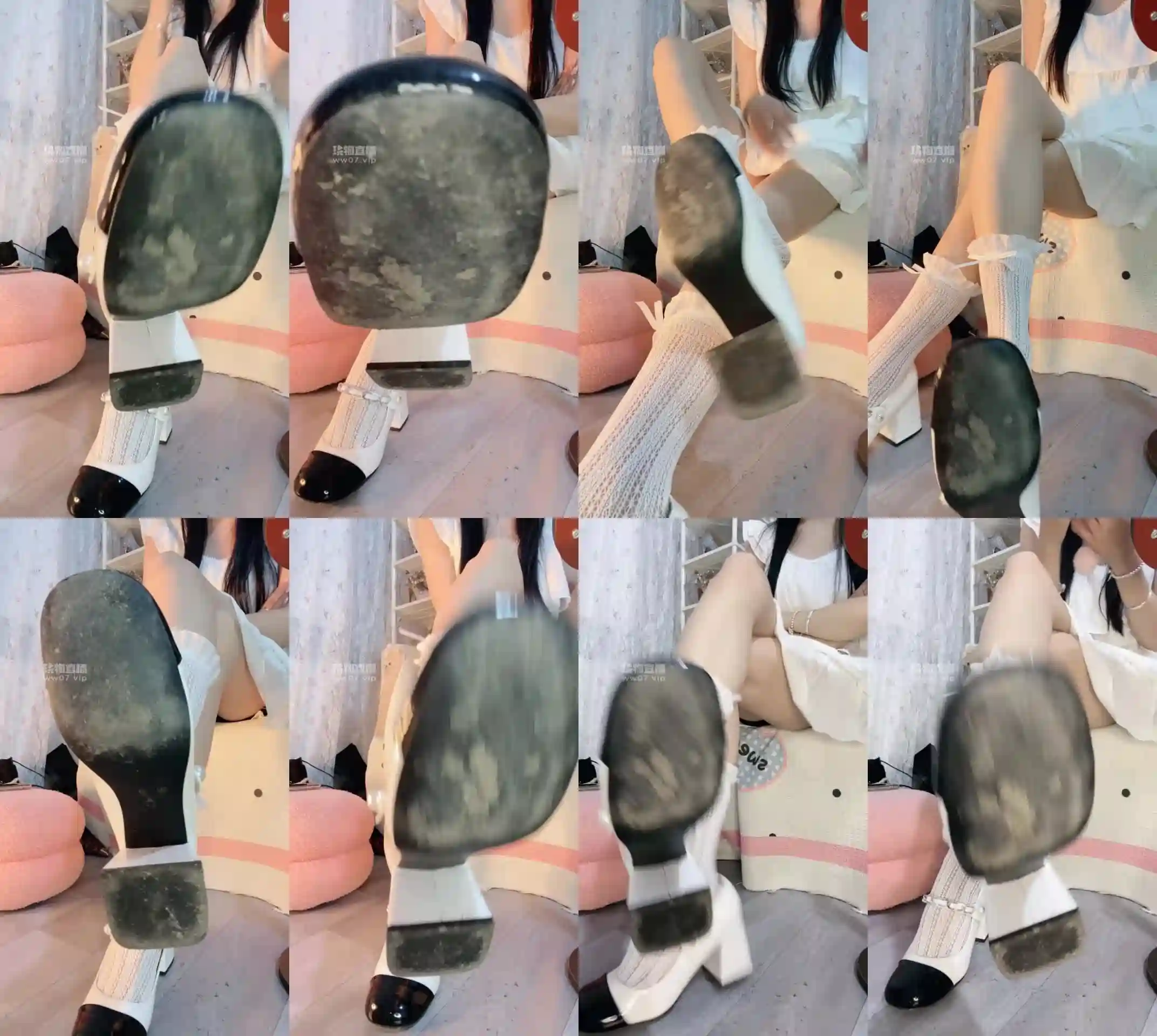 大二苒苒 – 全程脏鞋底lo袜