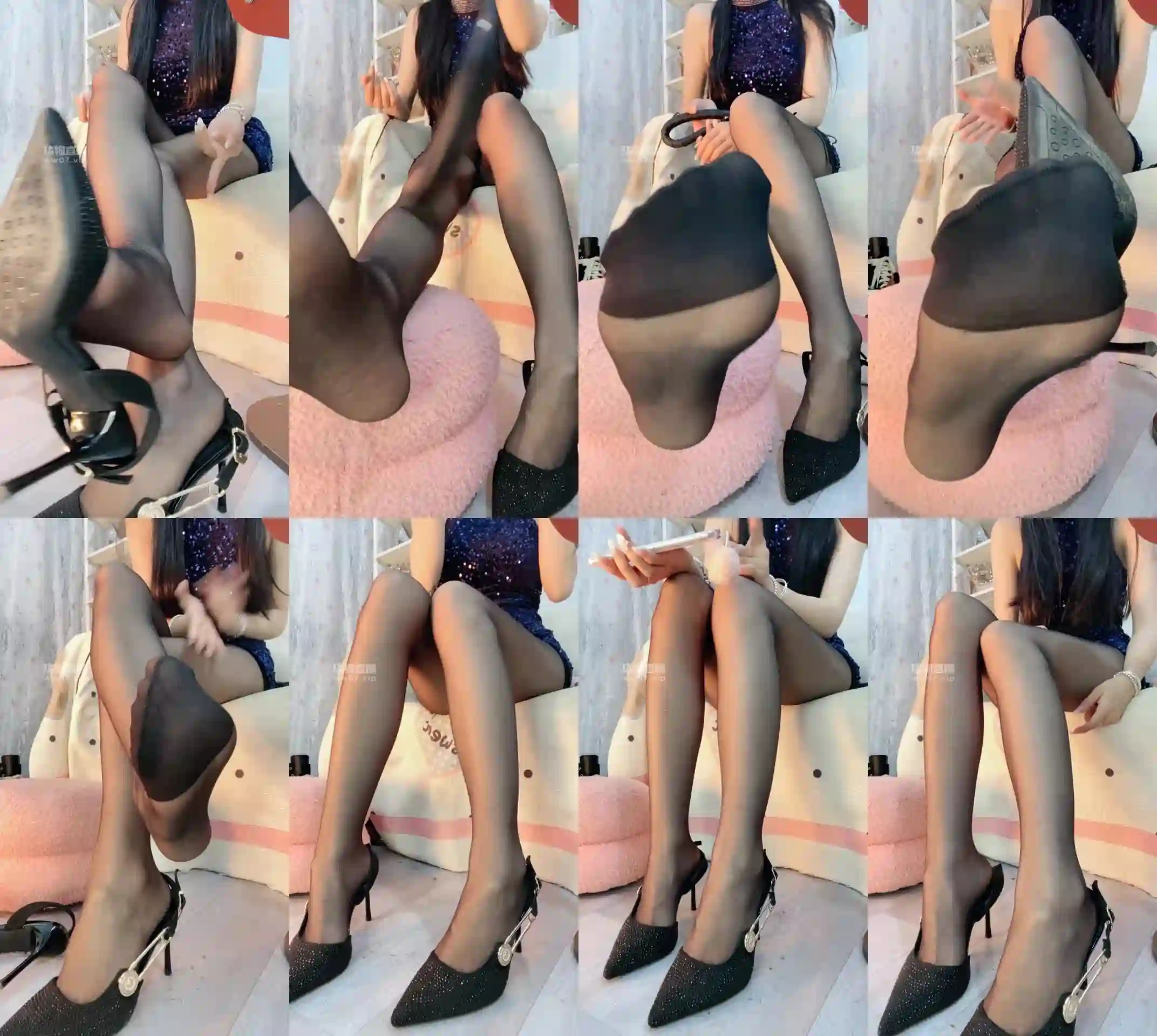 大二苒苒 – 黑丝高跟寸止