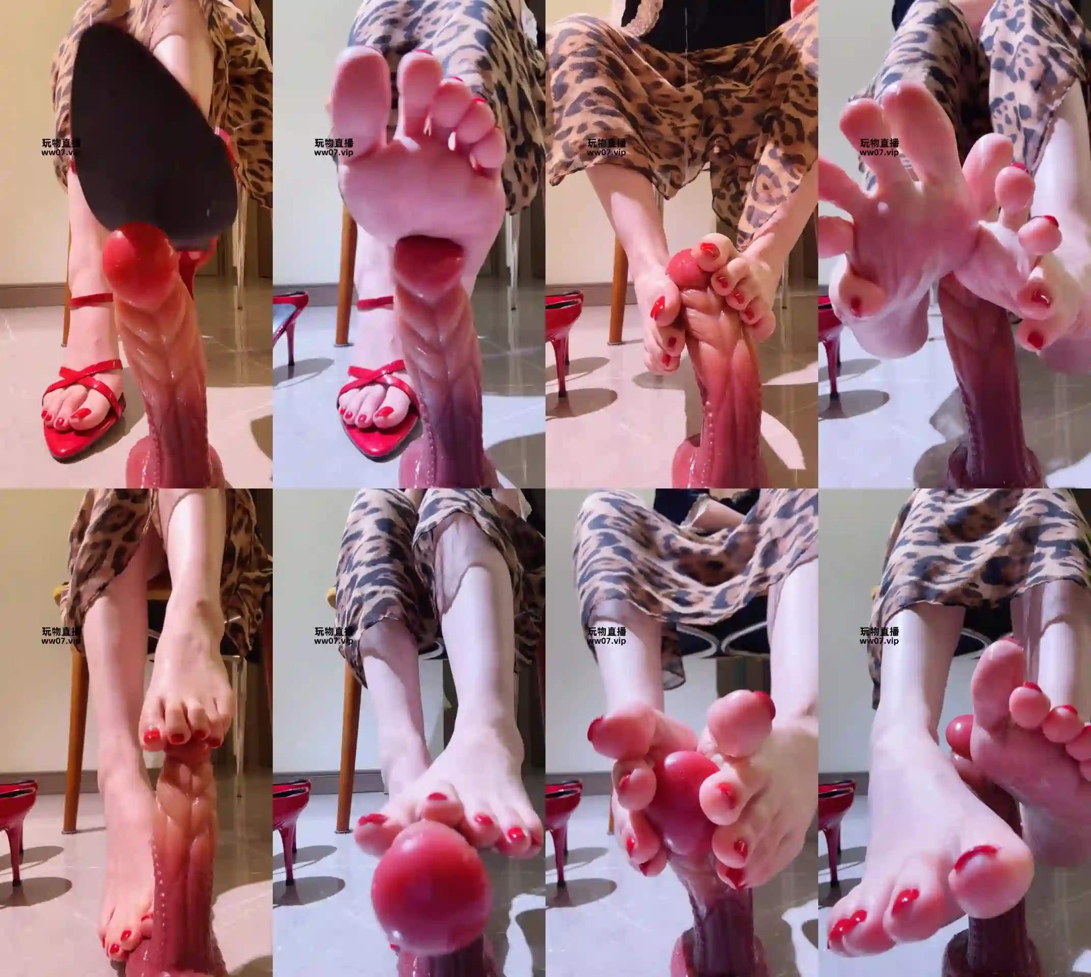 半眠 – 裸足足交榨