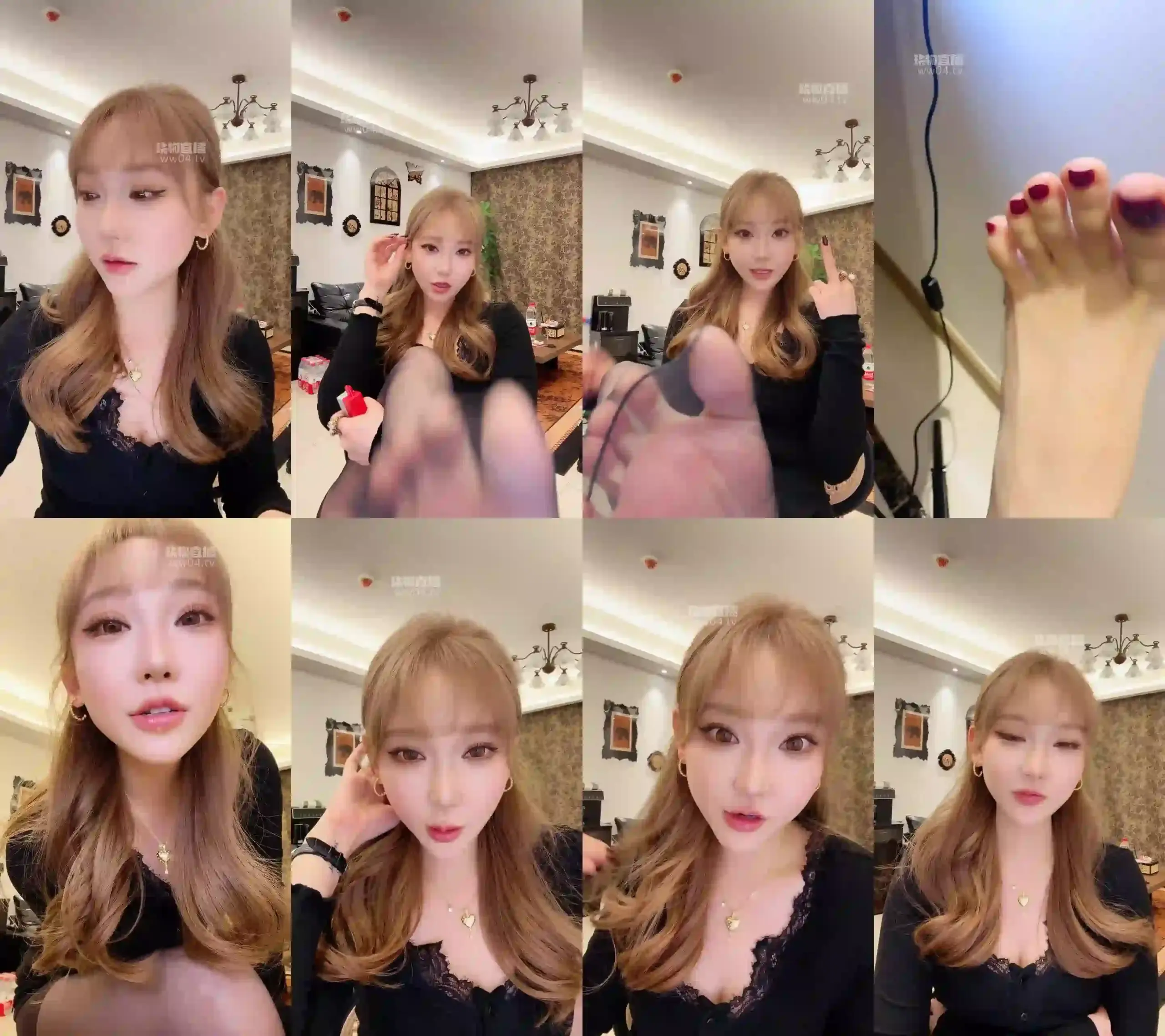 半眠 – 颜控盯黑丝榨