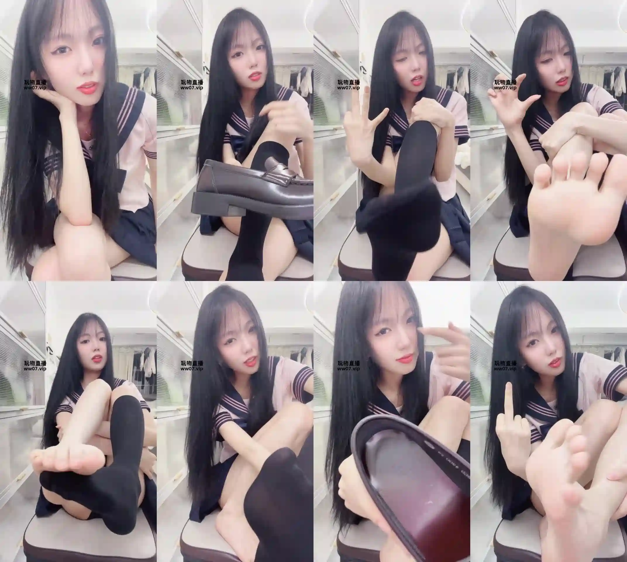 女神mio – 黑丝小皮鞋口水炸