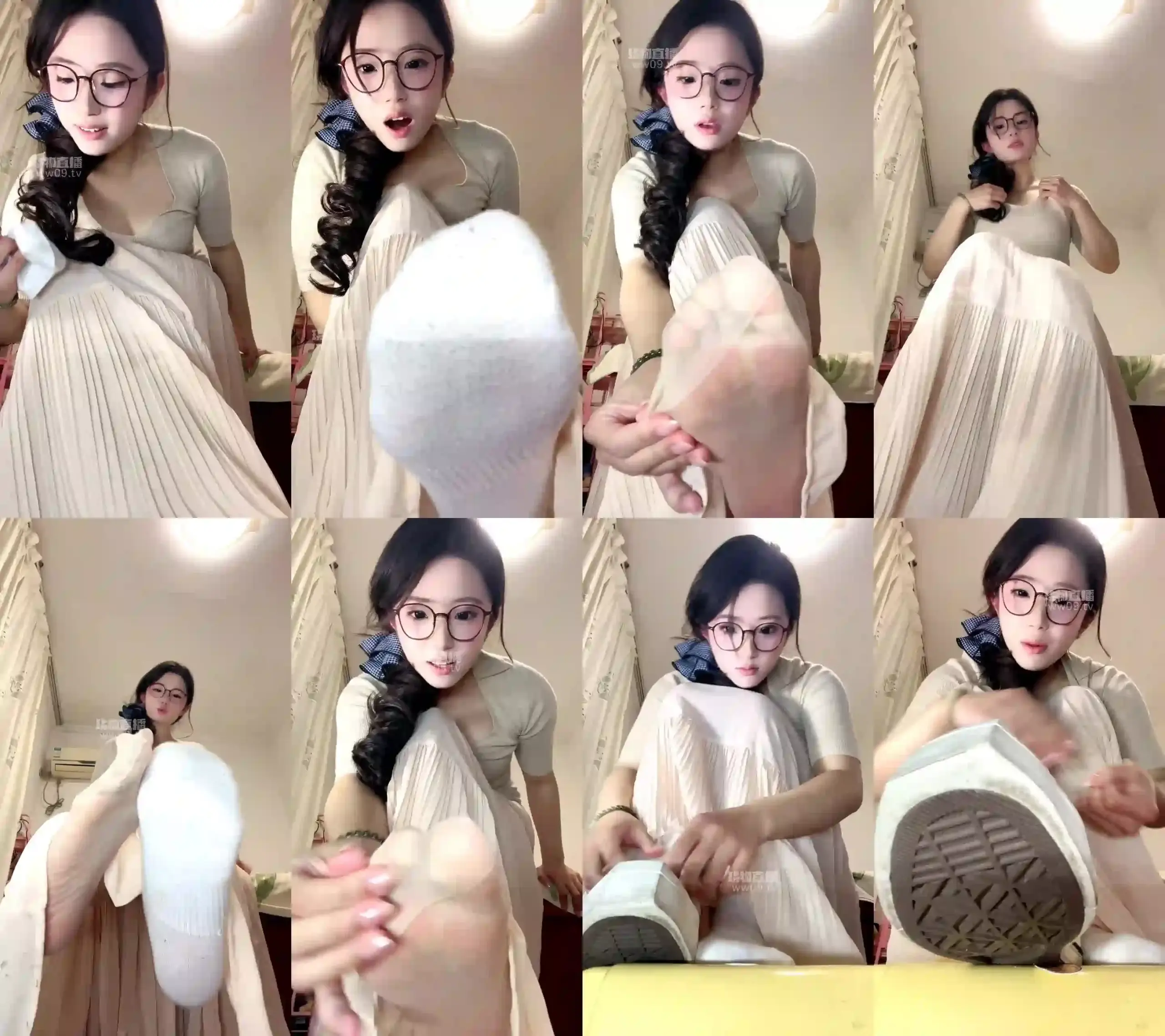 布丁 – 萌妹第一视角白袜肉丝足控