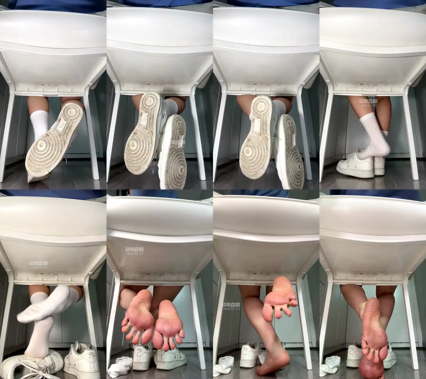 御清 – 偷窥视角空军小白袜