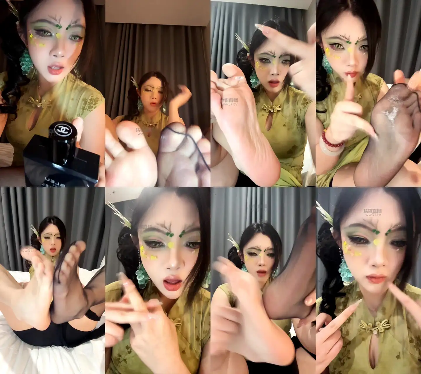 小鱼祖宗 – 香水黑丝裸足盯射